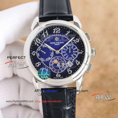 TW Factory Replica Patek Philippe Purple Gradient Dial Multi-Function Chronograph Watch 